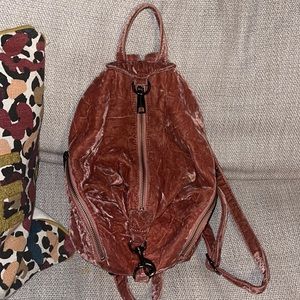 Velvet Backpack Purse